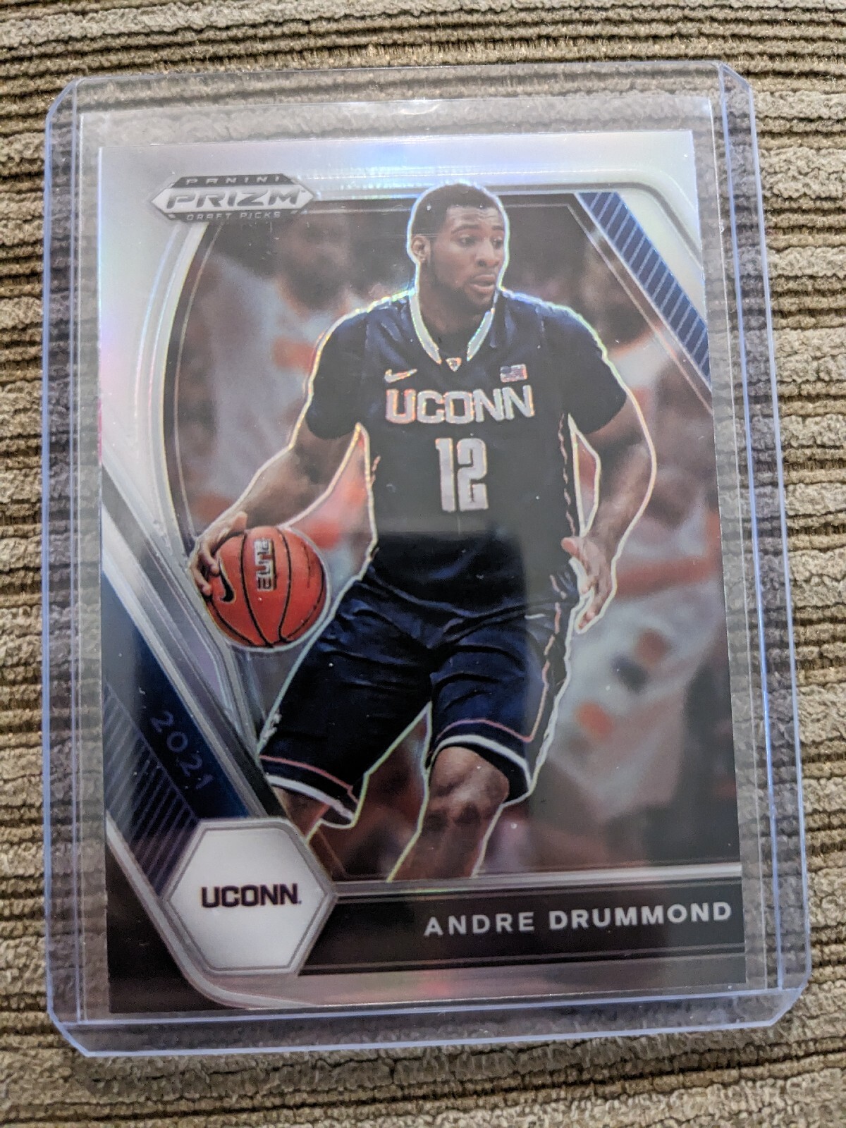 2021 Panini Prizm Draft Picks Andre Drummond Silver Prizm #92 UCONN 
