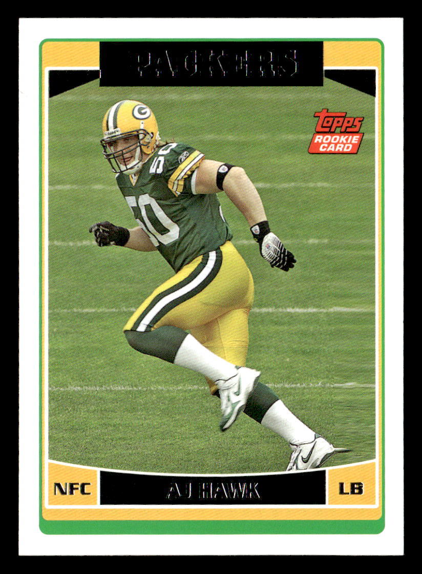 A.J. Hawk 2006 Topps Rookie Card #360 Green Bay Packers
