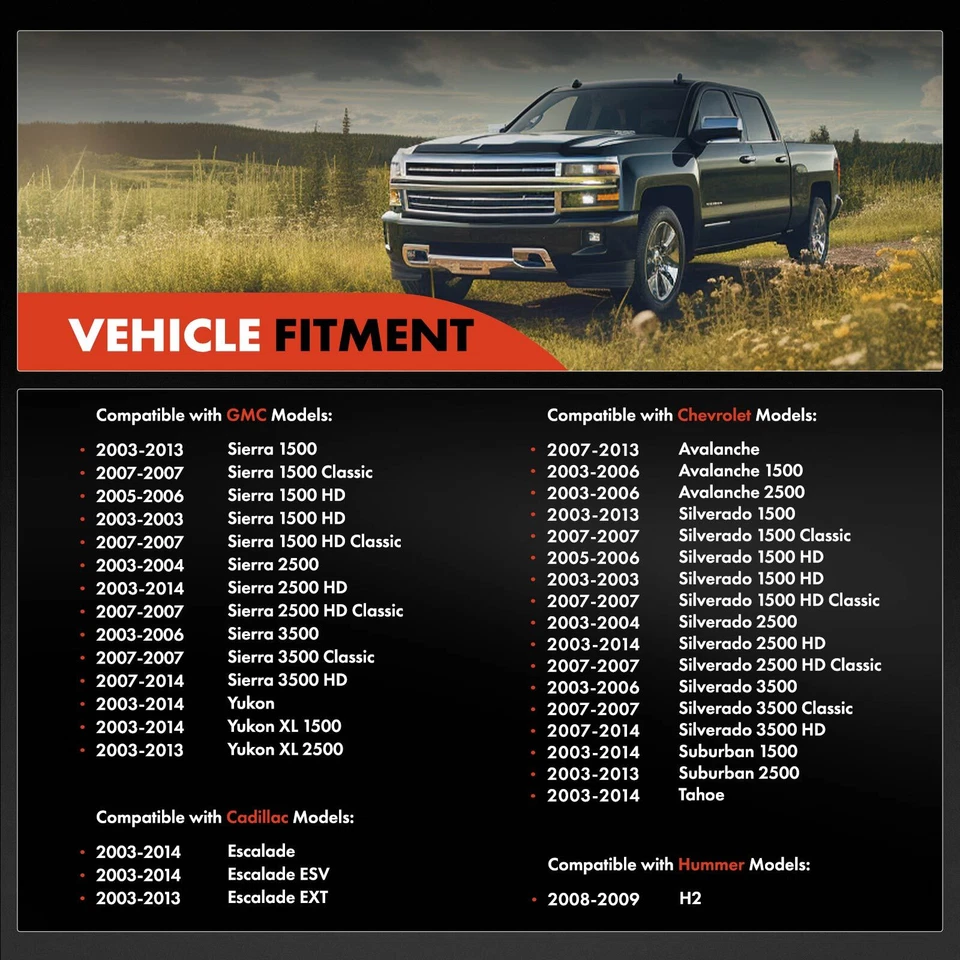 Actuador de puerta modo calefacción para Chevrolet Silverado 1500 GMC Sierra 1500 Cadillac Foto 3 de 4