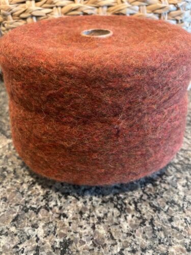 SOFT Red/Brown cone Peruvian Baby Alpaca/Merino/Acrylic/Nylon #3weight 2lb 4oz