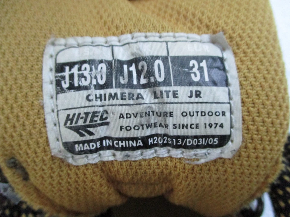 Hi Tec Chimera Lite Boots Junior Boys 13 Brown Suede Shoes Lace Kids Waterproof - Image 2 of 4