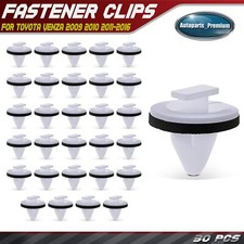 30pcs 10mm Nylon Body Side Fender Moulding Clip Fastener For Toyota Venza 09-16