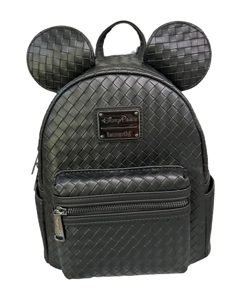 Loungefly Black Woven Backpack and Wallet Set Mickey Mouse Woven Loungefly Mini Backpack Arrives at Walt  main image 3