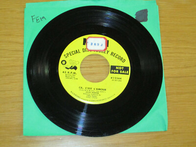 PROMO POP FEMALE/MOVIE 45 RPM - JOLIE HUNTER - MGM 12564 - ''CA, C'EST L'AMOUR''