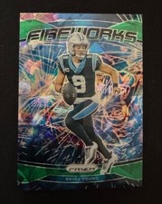 2024 Prizm Green Cracked Ice Fireworks Bryce Young #14 Panthers