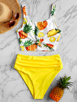 yellow pineapple bikini
