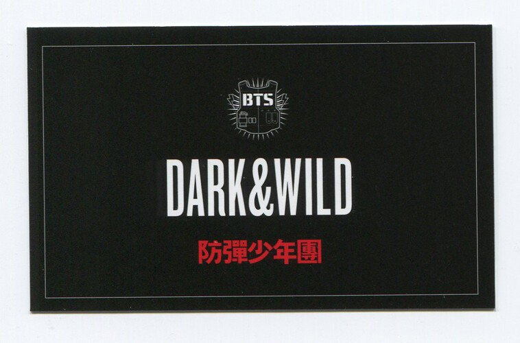 BTS DARK&WILD サイン入り Legit Check] BTS Dark & Wild Signed Album : r/kpopcollections