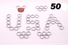 Stainless Steel Key Rings 1/2" 12mm Split Ring, Wholesale LOT 50