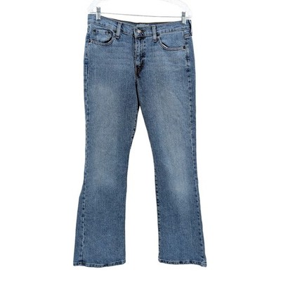 Levi's 515 Bootcut Jeans Light Wash Mid Rise Stretch Denim 12 Normcore Basics