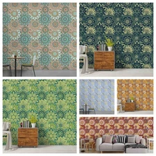 3D Mandala Pattern Color Self-adhesive Wallpaper Removable Wallpaper Wall Mural