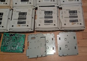 Huge Sega Dreamcast Console Parts Lot (Shell, Disc Drive, Motherboard, PSU)