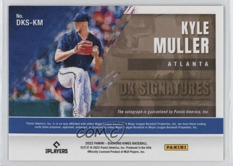 2022 Panini Diamond Kings DK Signatures Holo Gold /50 Kyle Muller Rookie Auto RC - Image 2 of 2
