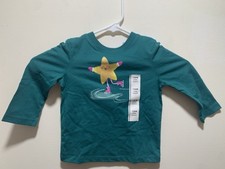 Toddler Girls' Long Sleeve Star Ice Skating T-Shirt Cat & Jack Size 18M 0038