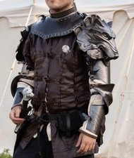 Fantasy Armor - Shoulder Pieces, Arm Guards Collar - For Cosplay, LARP