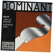 Thomastik-Infeld 135B.34 Dominant Violin Strings Set 3/4 Size Full Set - Steel E