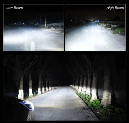 Kit de lâmpadas de farol alto/baixo de LED para Dodge Neon 1995-2005 - 6000K 2pc 9007 - Imagem 3 de 4