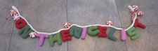 West Elm Christmas Felt On The Nice List Garland New