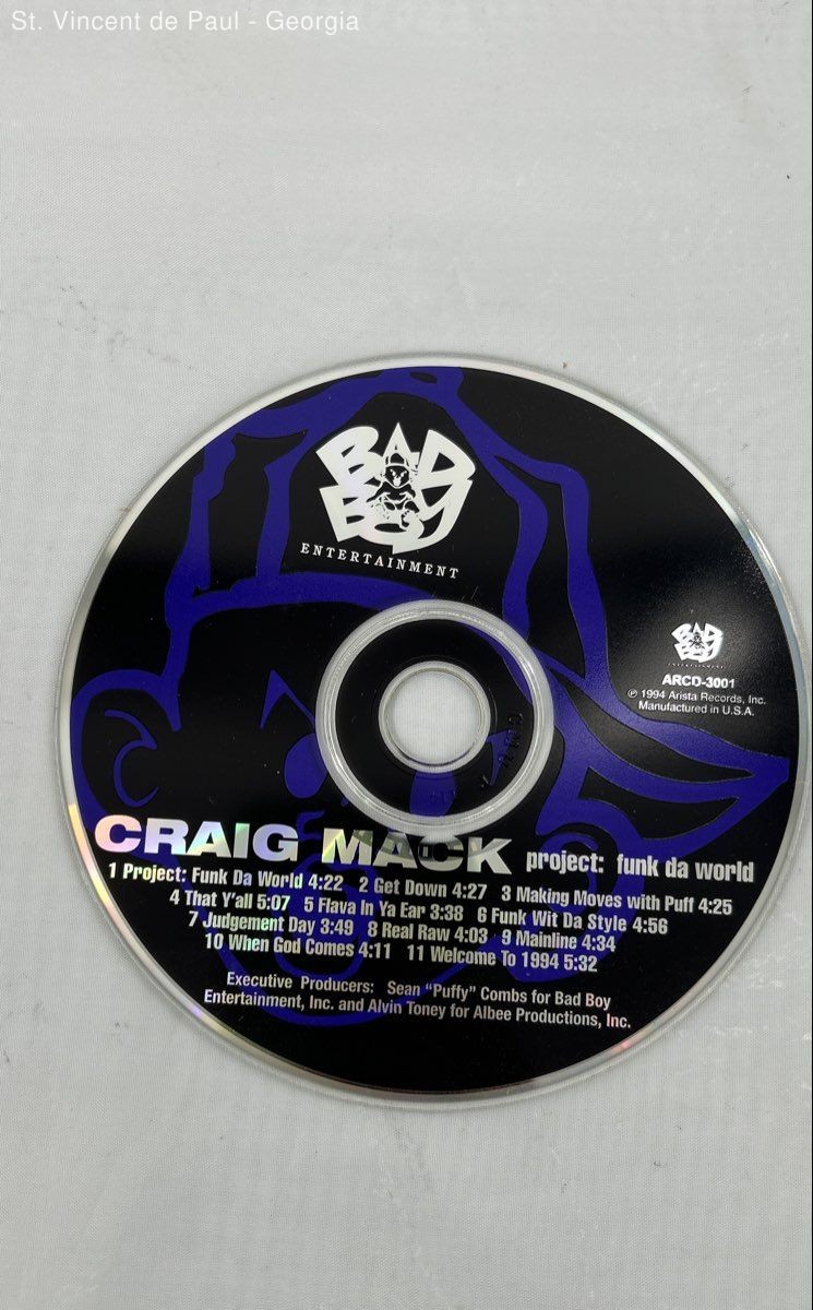 CRAIG MACK - Project: Funk Da World CD Mint (Bad Boy/Arista, 1994