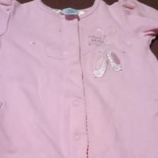 Vintage Carter's Pink Solid One-Piece 6-9M Short Sleeve Crew Neck Snap