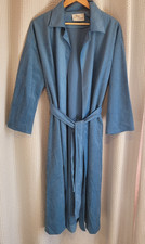 VTG 60s Lillian Russell Gray Suede Like Dressing Gown Robe M/L