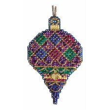 Diamond Holiday Beaded Cross Stitch Kit Mill Hill 2011 Christmas Jewels