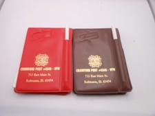 2 1988 VFW Crawford Post #4549 Red & Brown Po...