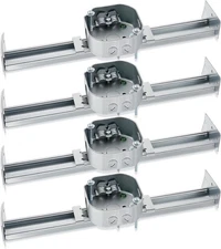 Therwen 4 Pieces Adjustable Fan Electrical Box Brace for Ceiling as shown 