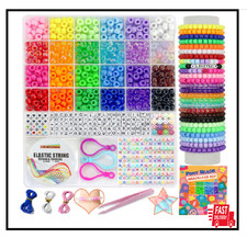 Pony Bulk Kandi Beads for Necklace Jewelry, Bracelets Making Jewelry Kit