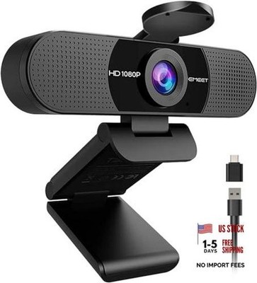 C960 1080P Webcam with Microphone, 2 Mics, 90° FOV, USB Type-A & 1080P Updated