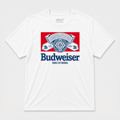 Budweiser's King Of Beers Graphic T shirt White