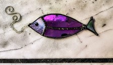 stained glass fish suncatcher