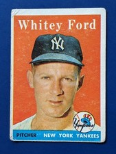 1958 Topps - Whitey Ford HOF #320 - New York Yankees VG+