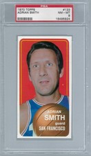 1970 Topps BK #133 PSA 8 Adrian Smith Warriors 133