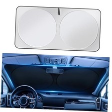 Car Front Windshield Sun Shade, Vehicle Sun Protection Shield, 62.9 31.4 in