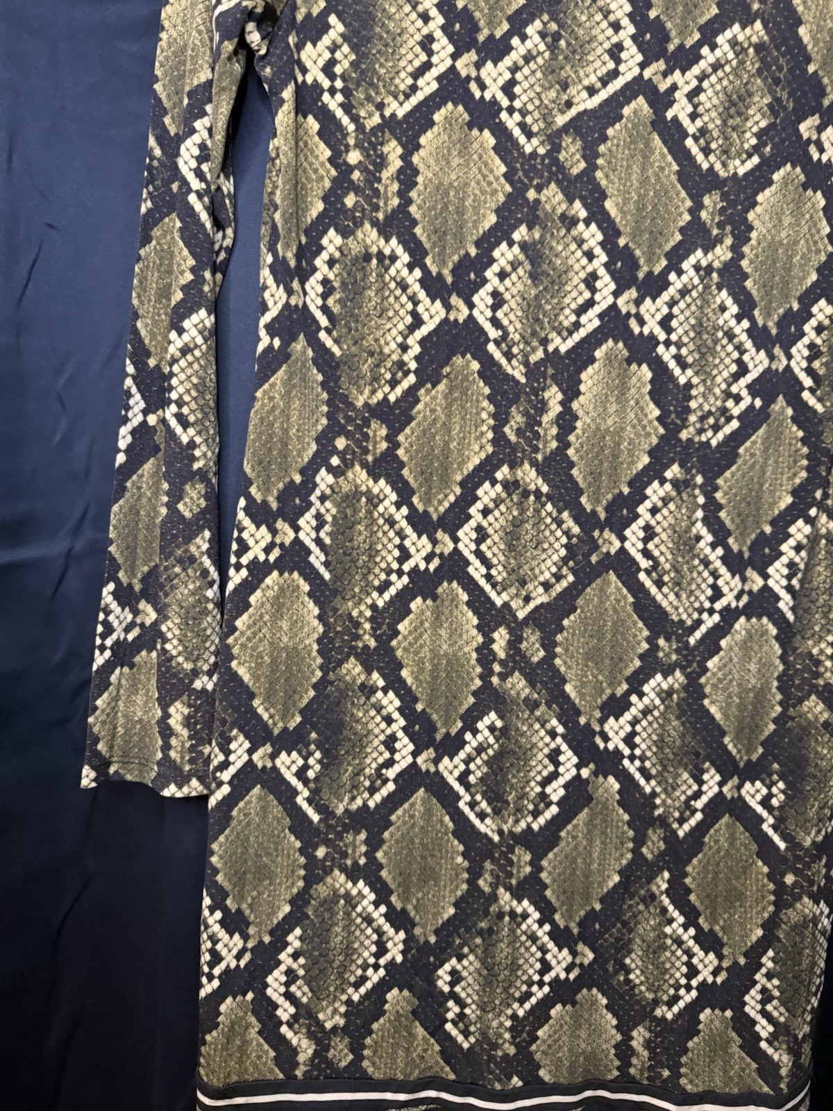 Michael Kors python-print matte-jersey shift dres… - image 5