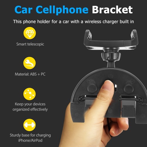 CD Playback Port Holder Mobile Phone Car Multifunctional Bracket - 第 6/12 張圖片