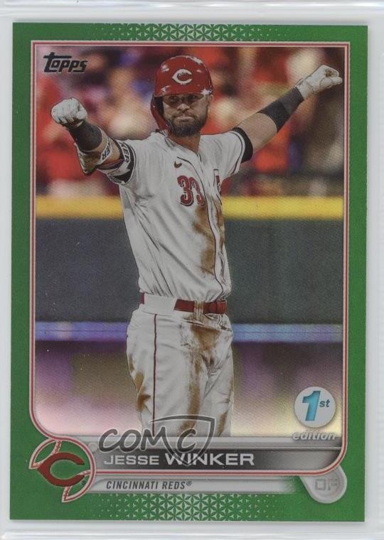 2022 Topps Series 1 1st Edition Green 52/150 Jesse Winker #81 jg5