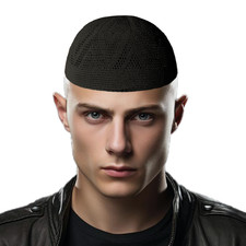 Hombres Niños Topi Islámico Calavera Gorra Musulmana Oración Mezquita Sombrero Kufi Head Wear 🕌