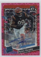 2023 Donruss Optic Rated Rookie Pink Velocity Prizm 32/50 Myles Murphy Auto 10q3