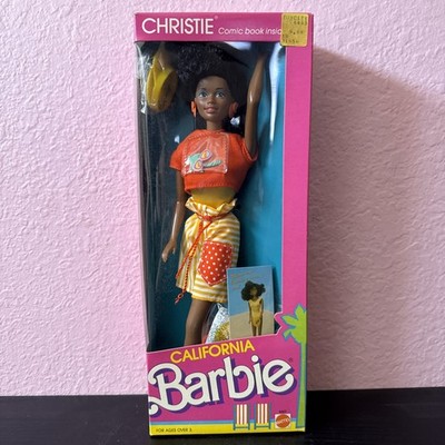 1987 Mattel California Barbie Christie Doll #4443 Sealed African-American