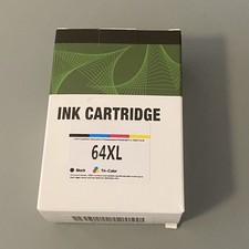 64 XL Black Color Ink Cartridge Combo New Sealed Exp. 08/14/2027 Compatible