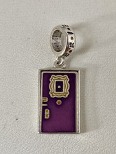 Friends TV Show Sterling Silver Charm for Bracelet  "Double Sided Door "