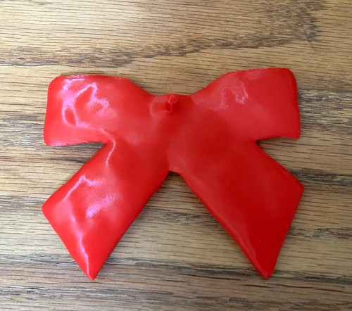 Red Bow Tie Ribbon for Union Bear Blow Mold l Replacement Part Bowtie Christmas - Picture 2 of 5