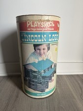 PLAYSKOOL LINCOLN LOGS Scout 1974 Vintage Pioneer Set