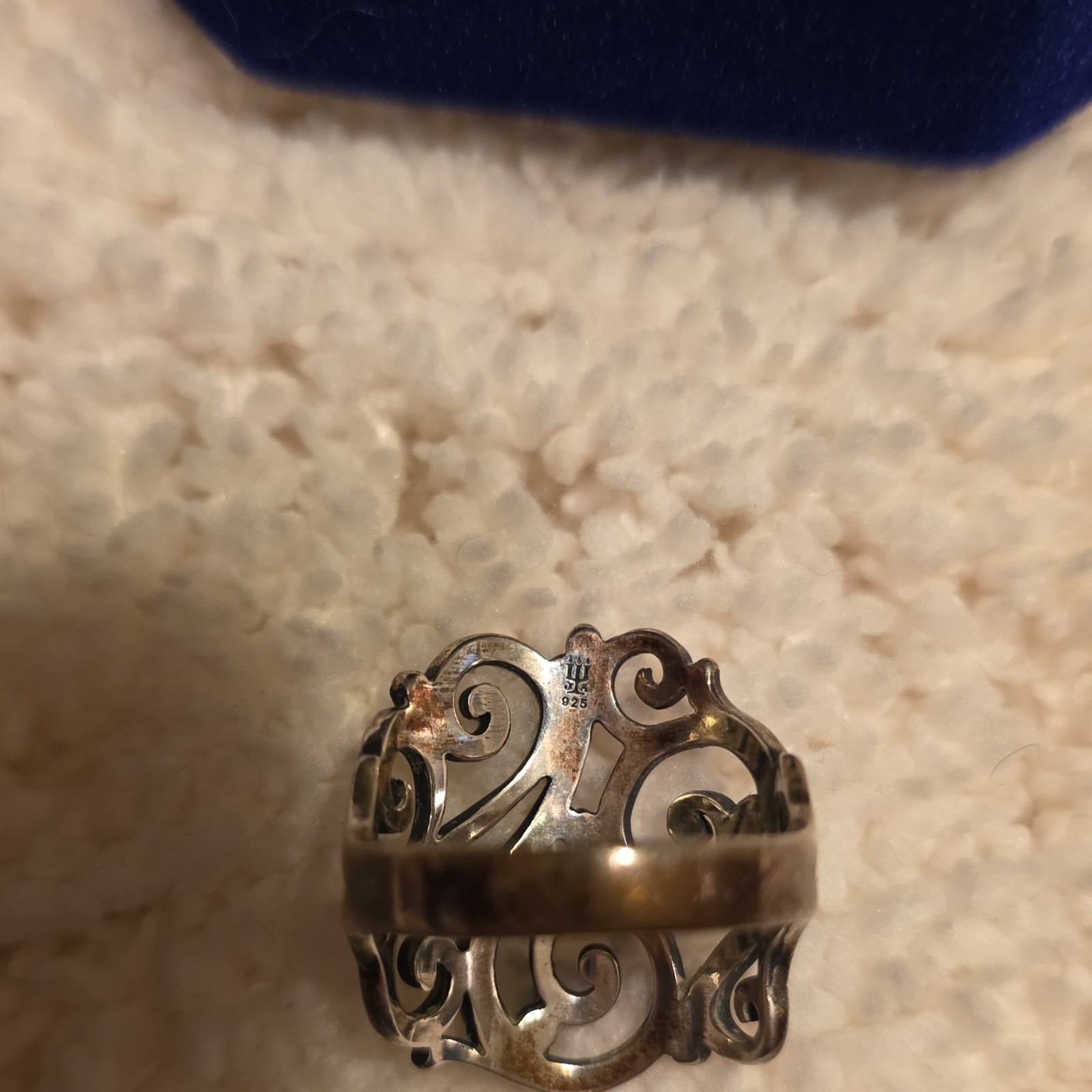 James Avery Large Scroll Statement Ring Size 7 - image 3