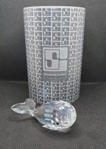 Swarovski Crystal WHALE Figurine Original Box 7628 NR80