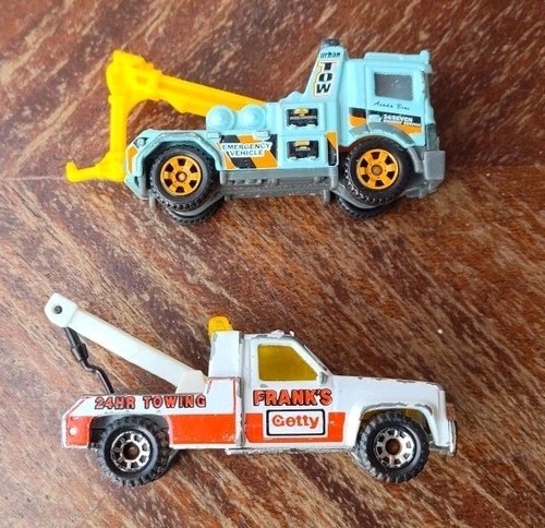 Matchbox GMC Wrecker VINTAGE 1997 Frank's Getty 2011 Urban Tow Truck Pair - Picture 6 of 7