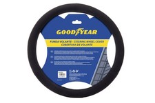 Coprivolante Auto Nero Universale Antiscivolo Pelle Eco Pelle Grip Morbido Coper - Miniatura 6