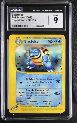 Blastoise graded CGC 9 for sale on eBay