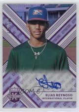 2018 Panini Elite Extra Edition Aspirations Purple /100 Elias Reynoso Auto 0i4k
